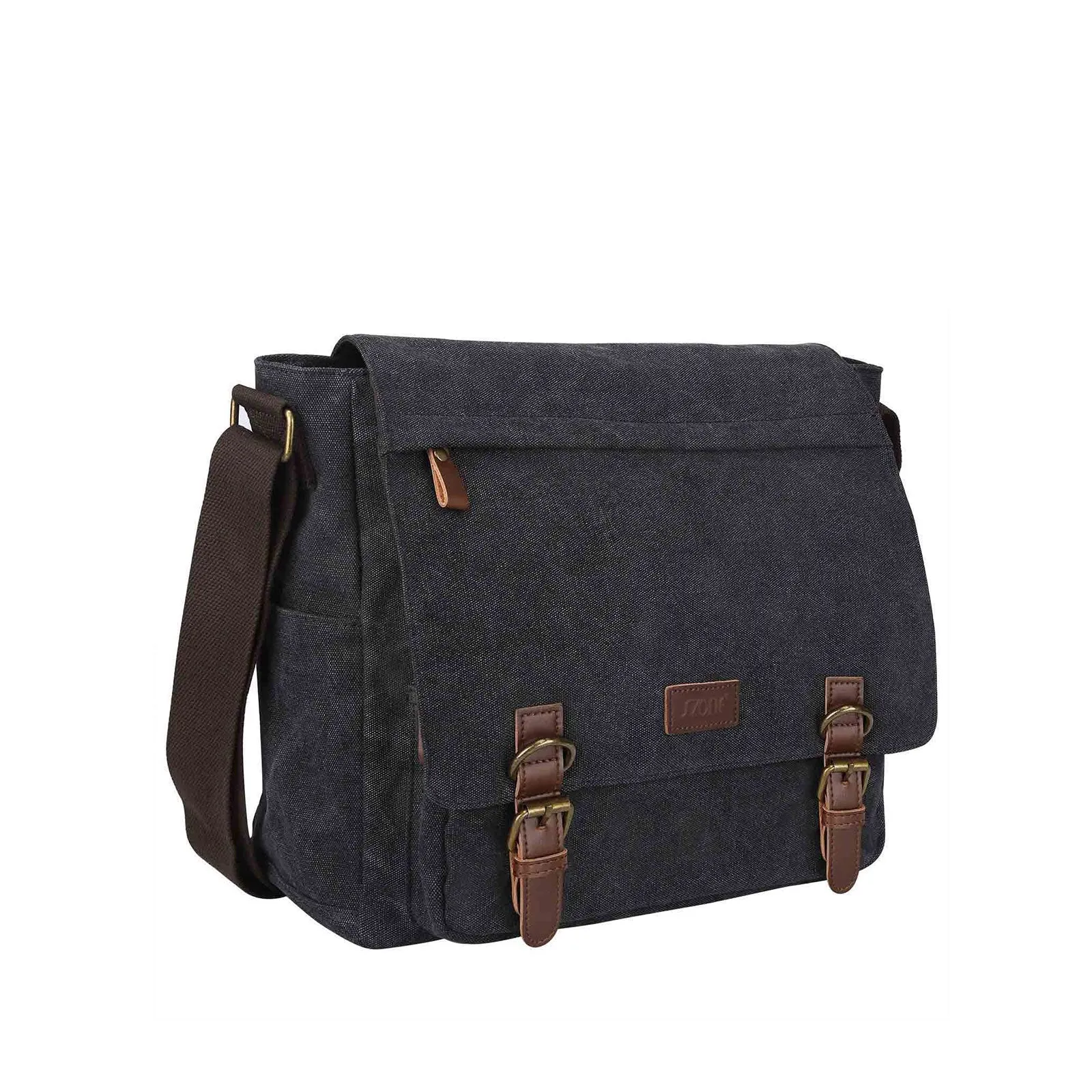 Mens College Canvas Messenger Bag