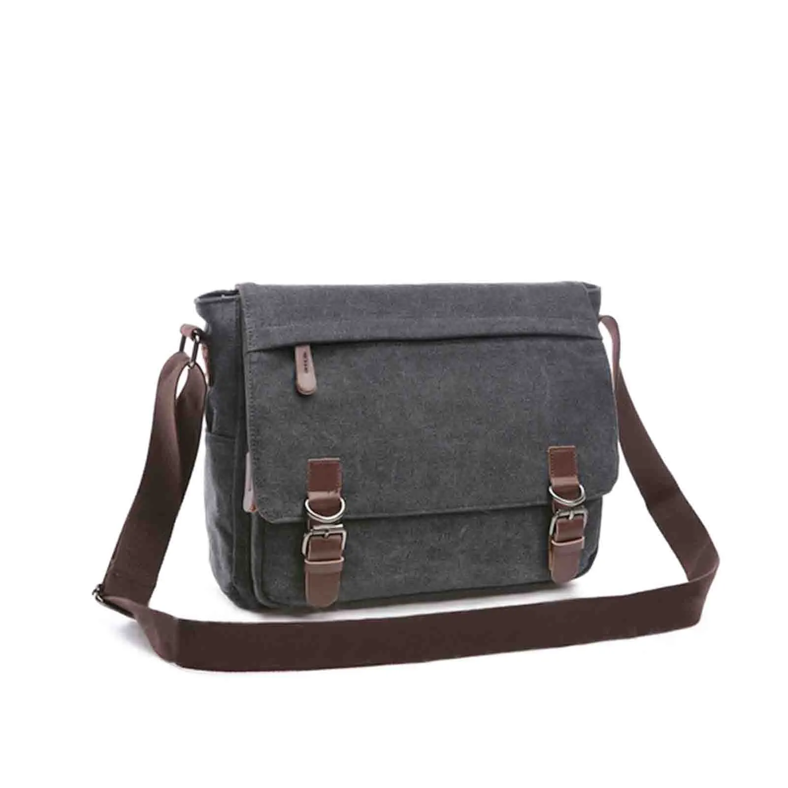 Mens College Canvas Messenger Bag