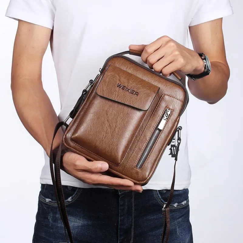 Men’s Shoulder Bag - Brown (8602)