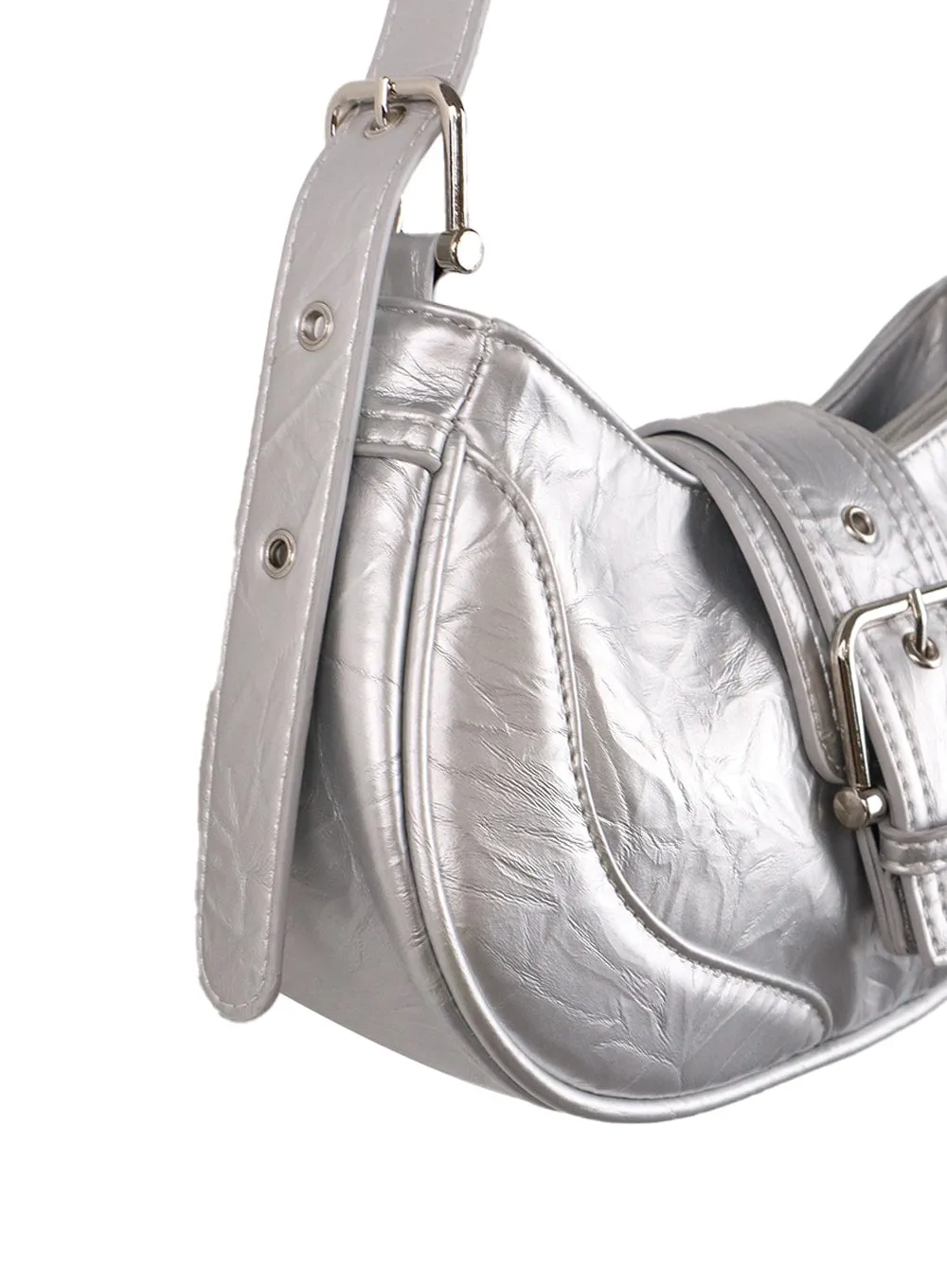 Metallic Buckle Crossbody Bag CF415