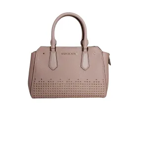 Michael Kors Light Pink Studded Small Hayes Satchel | Pre Loved |