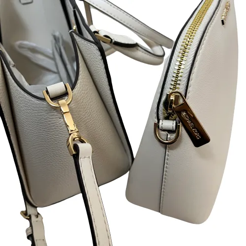 Michael Kors White Leather Daria Two in One Crossbody Bag | Like New |