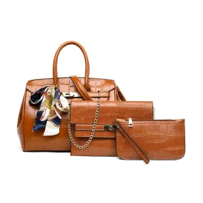 MM Handbag Set of 3 - Brown