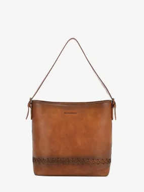 Montana West Whipstitch Genuine Leather Hobo Bag