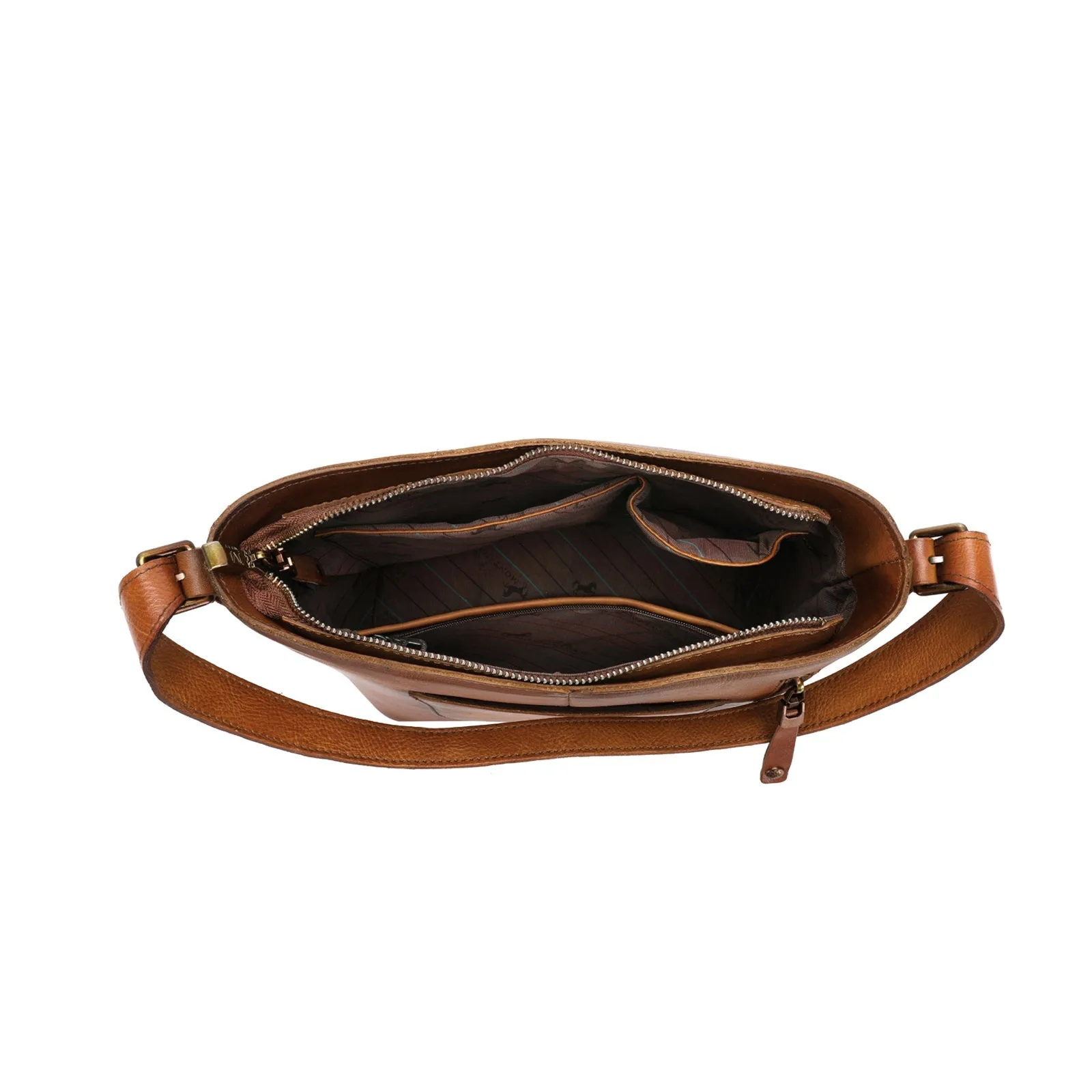 Montana West Whipstitch Genuine Leather Hobo Bag