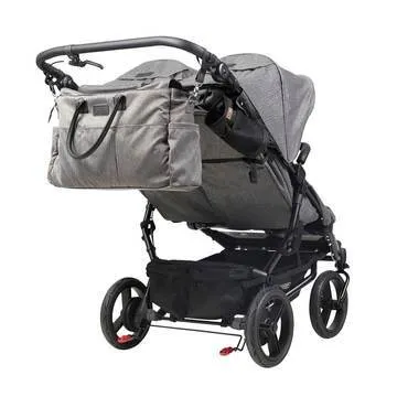 Mountain Buggy Duet Luxury Inc Double Satchel And Carrycot - Herringbone