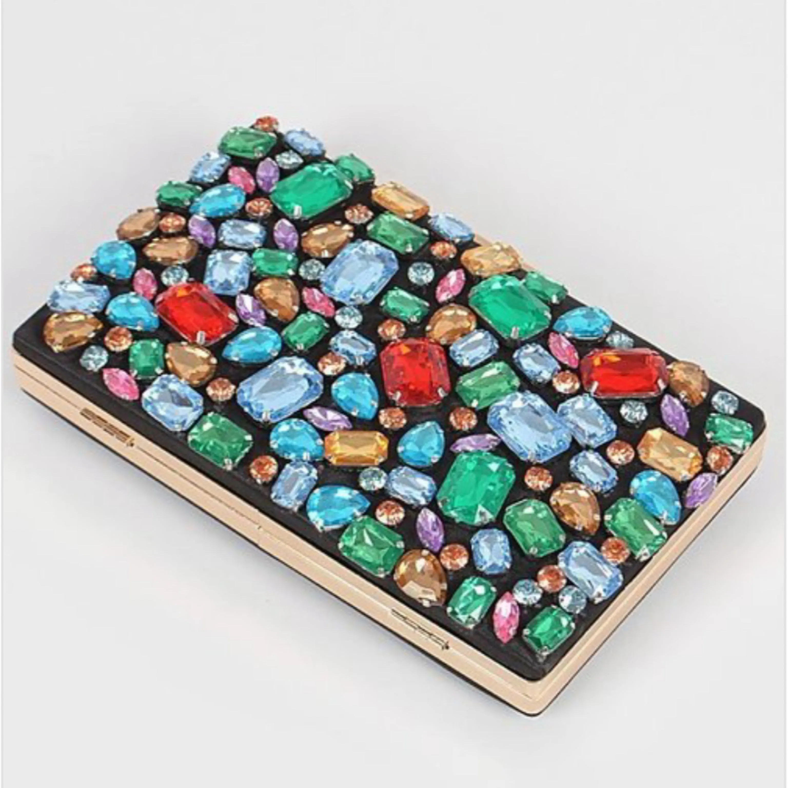 Multi Color Studded Clutch