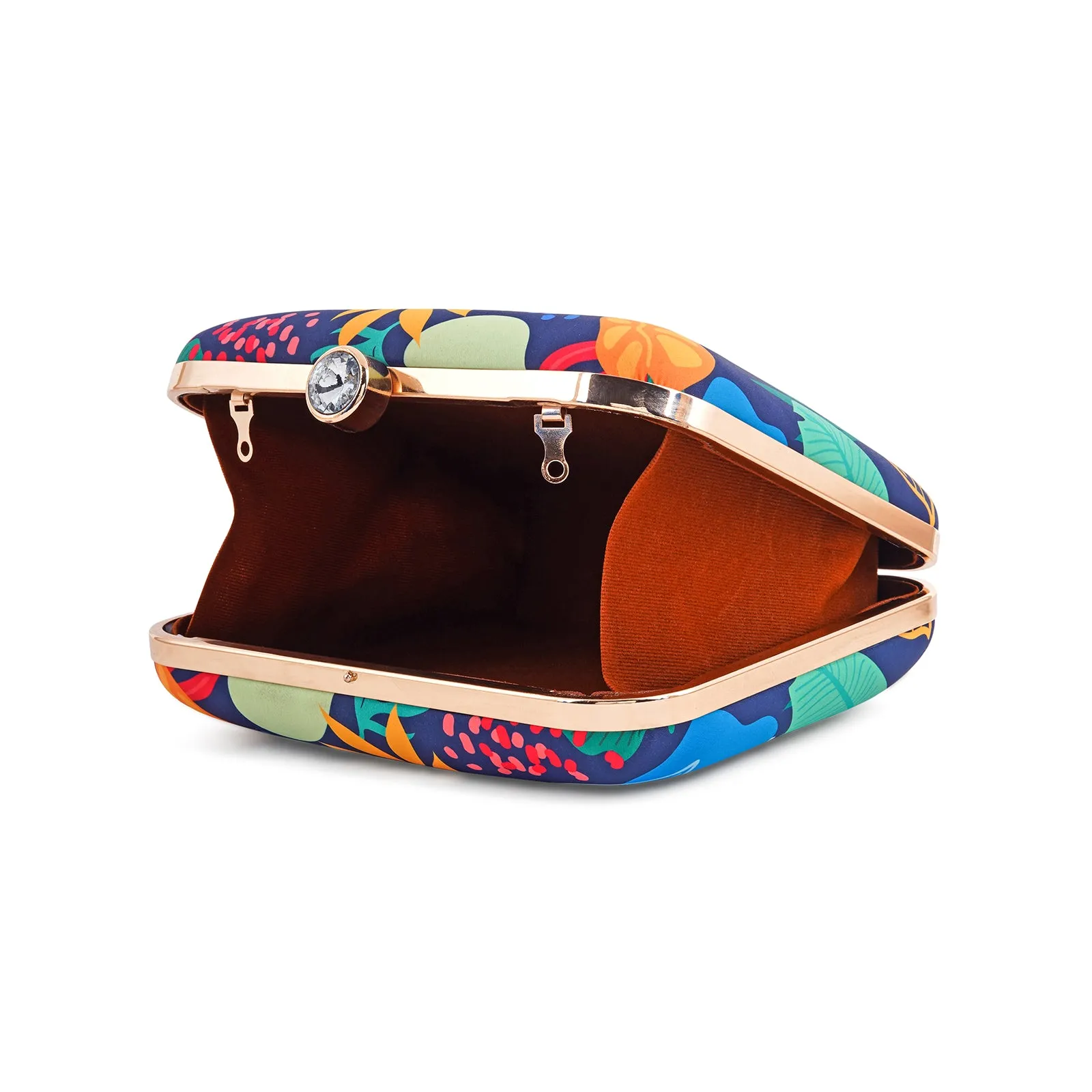 Ocean Brunch Multicolour Printed Clutch