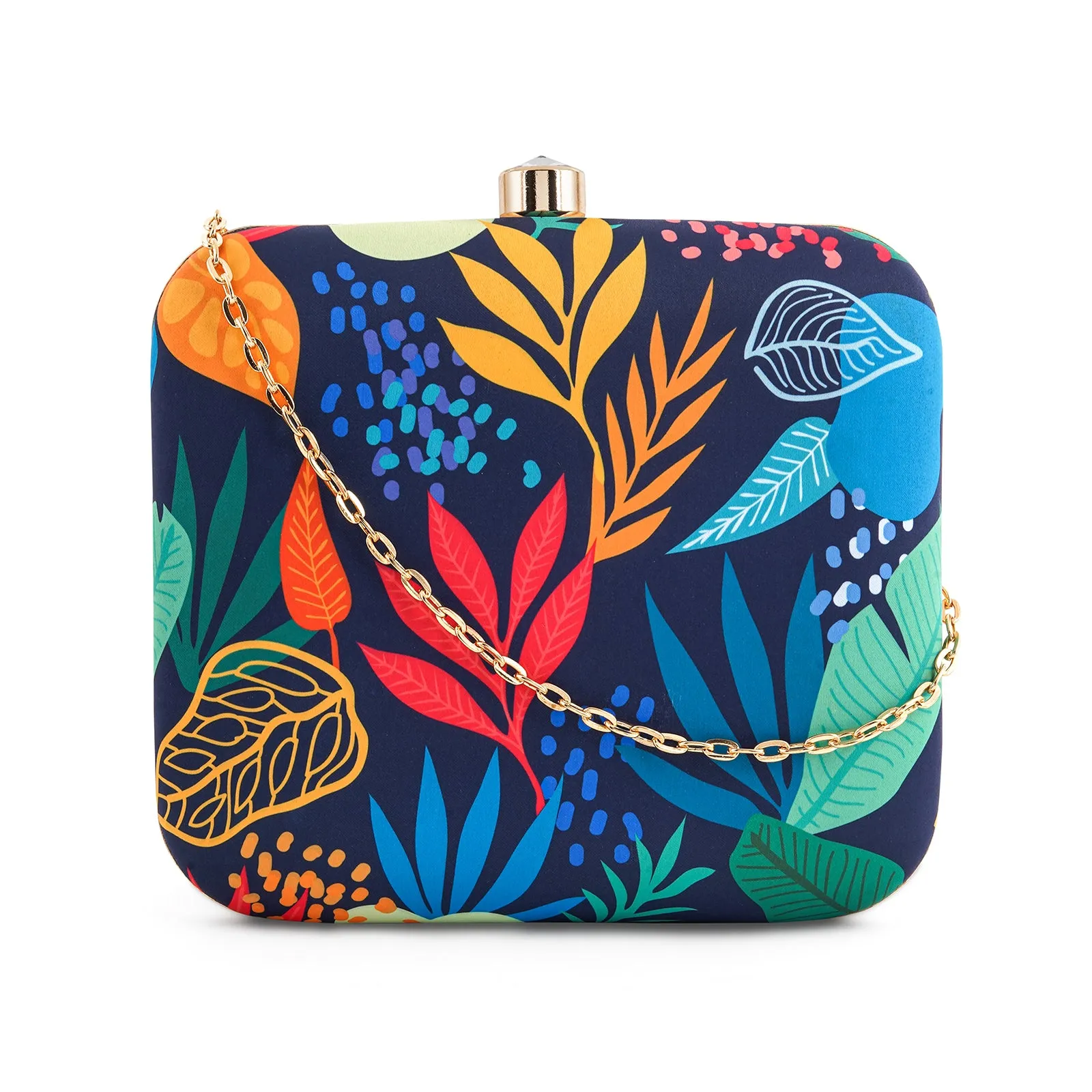 Ocean Brunch Multicolour Printed Clutch