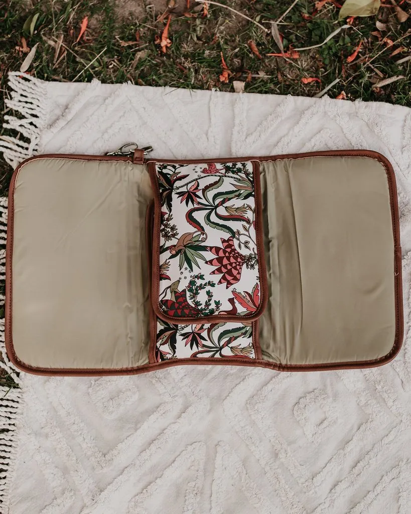 OiOi Change Mat Clutch - Jungle Cream/Tan