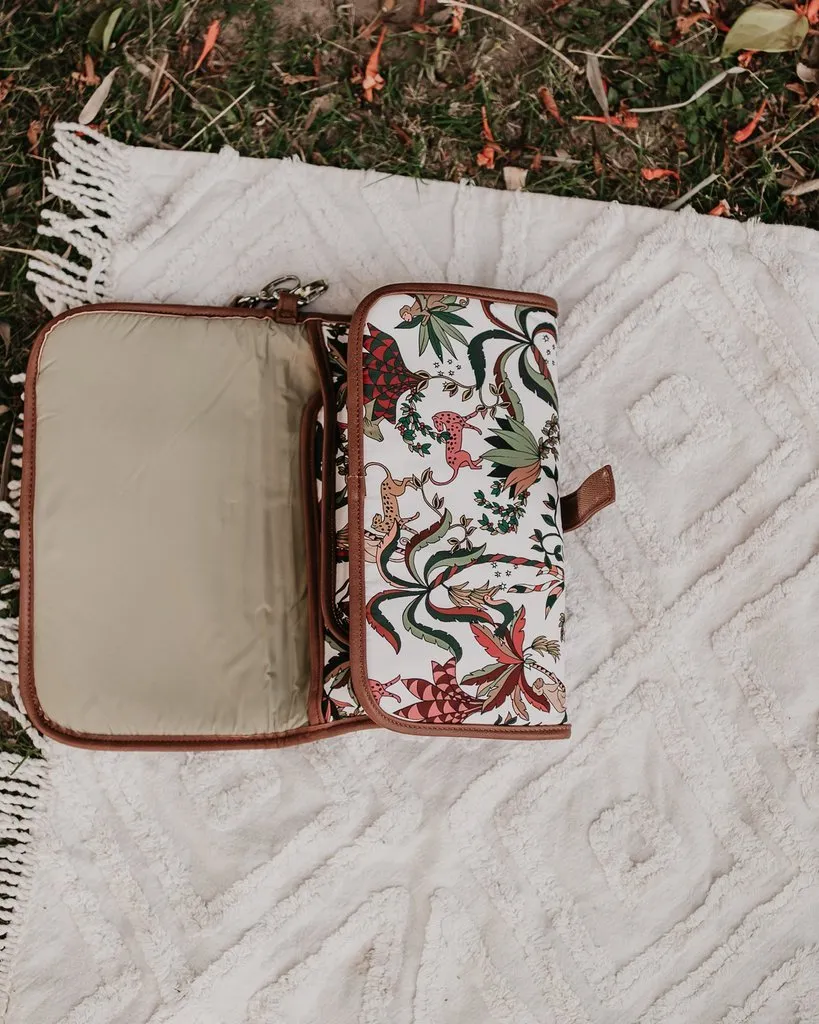 OiOi Change Mat Clutch - Jungle Cream/Tan