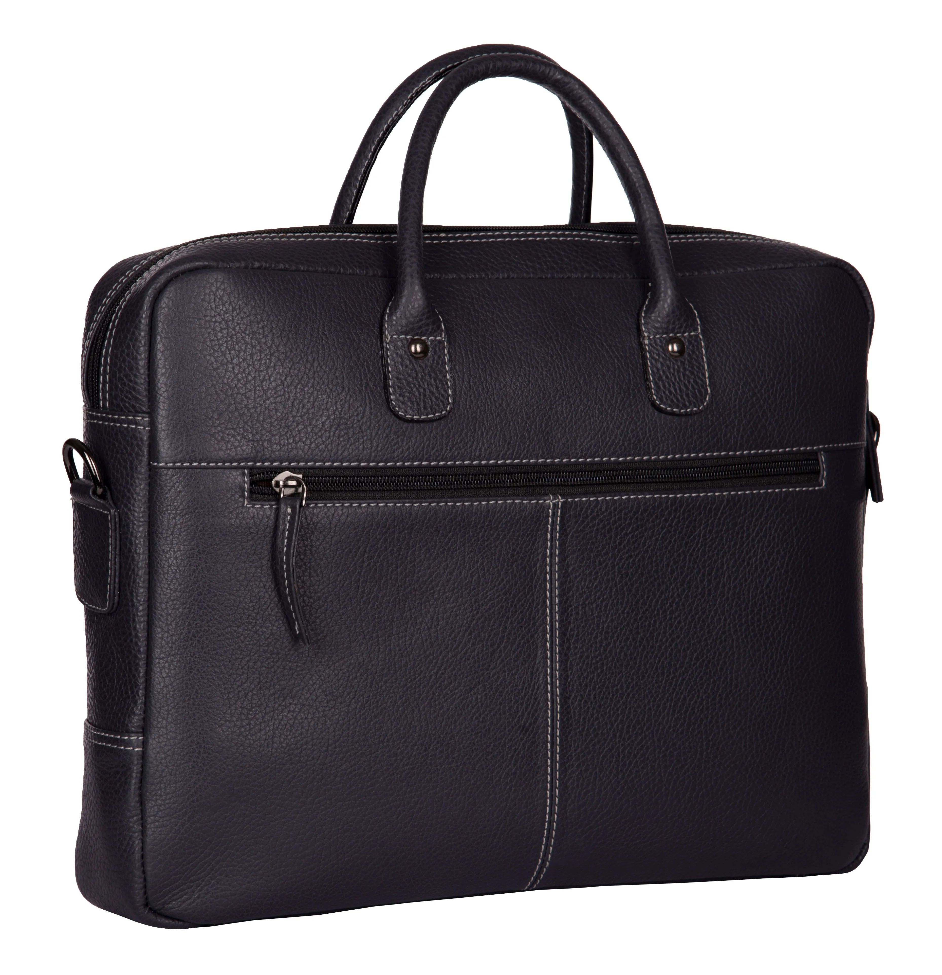 RL Oliver Mens Leather Business  Messenger Bag