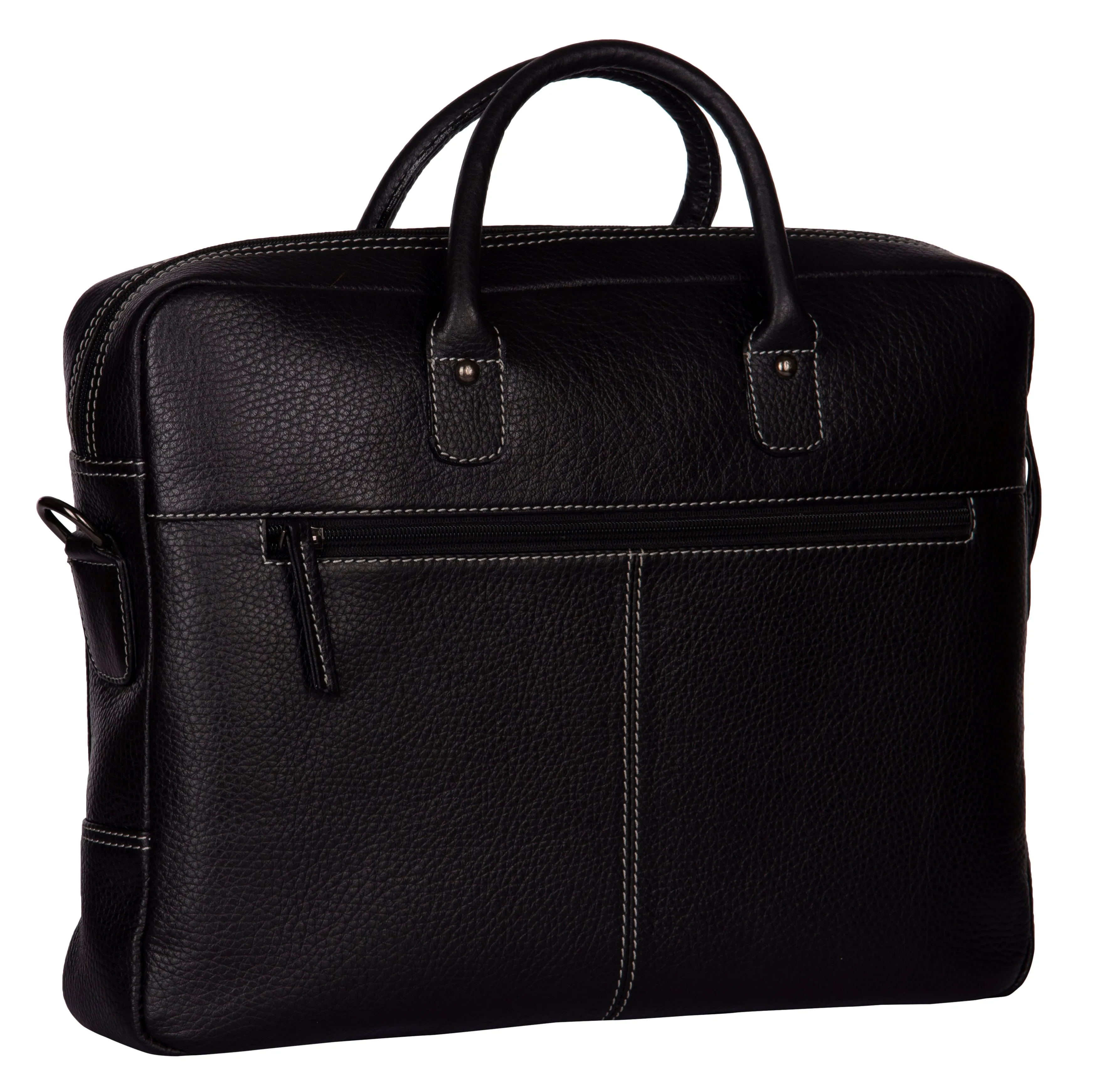 RL Oliver Mens Leather Business  Messenger Bag