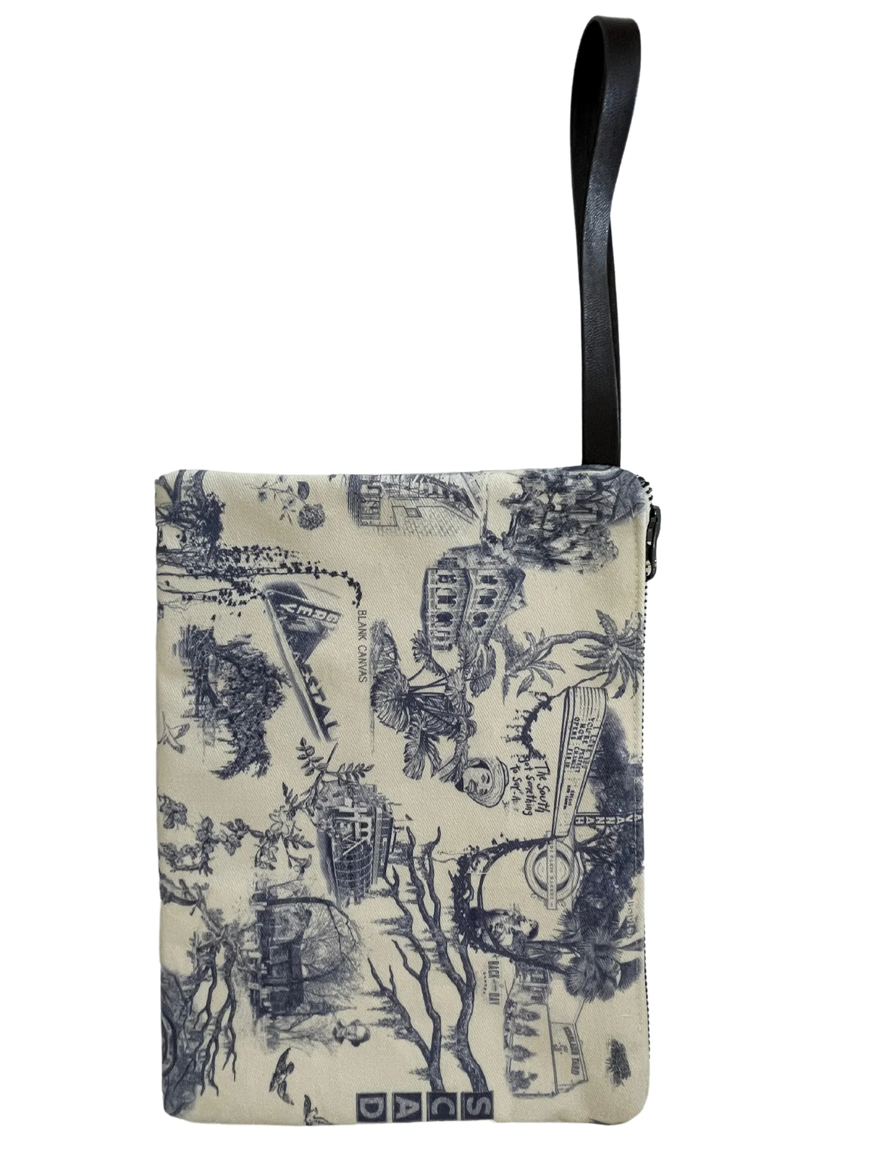 Savannah Toile Clutch - Blue