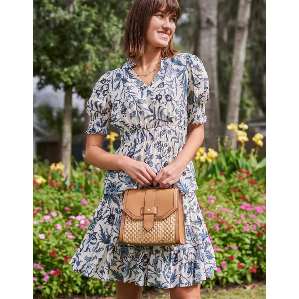 Spartina Siren Sara Satchel Crossbody - Natural/Pecan