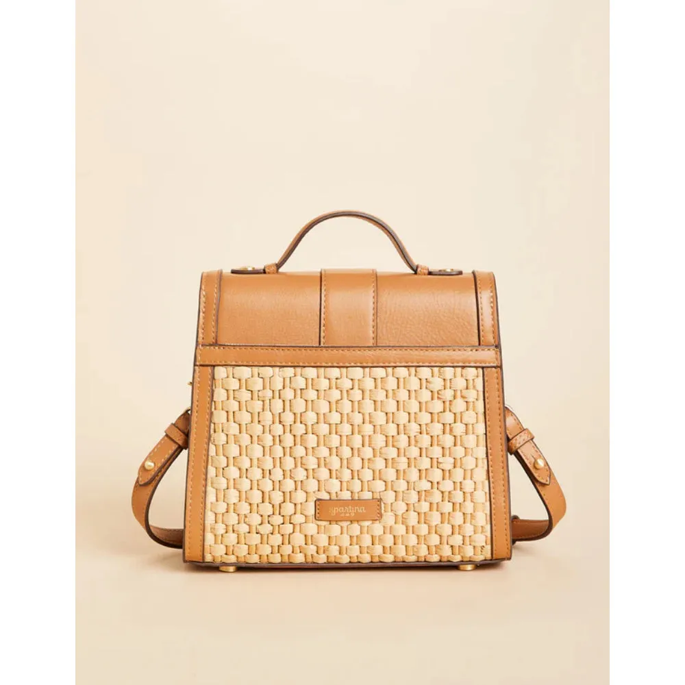 Spartina Siren Sara Satchel Crossbody - Natural/Pecan