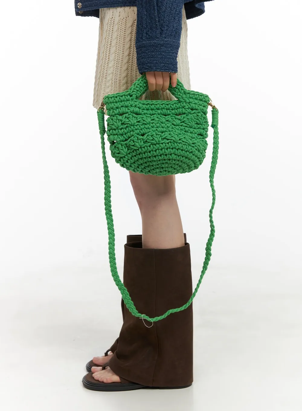 Straw Crochet Crossbody Bag CA411