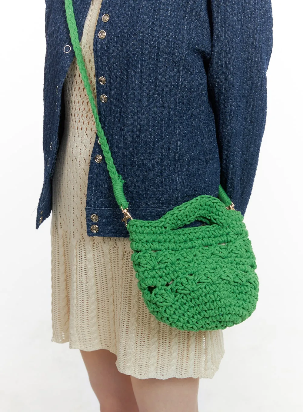 Straw Crochet Crossbody Bag CA411