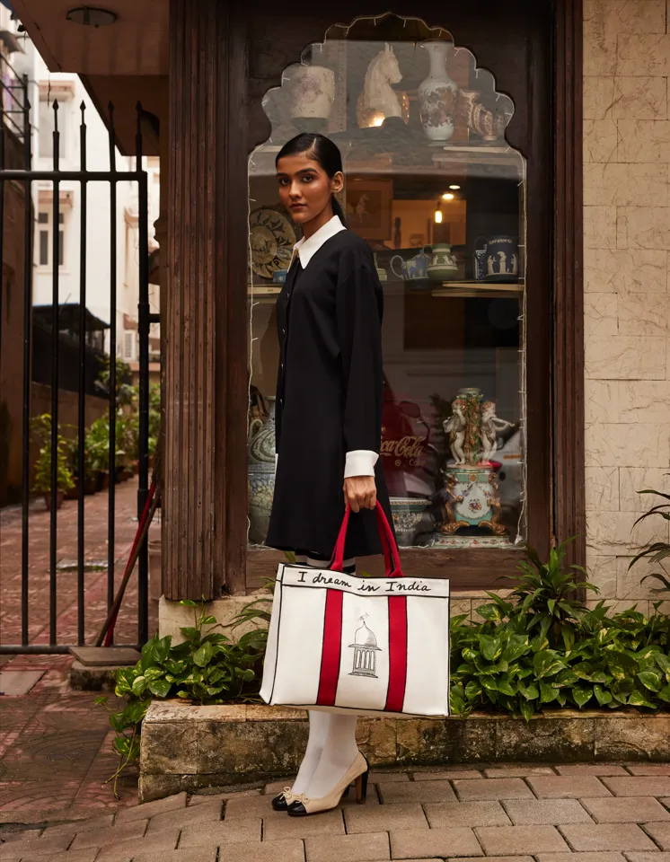 The India Tote Bag Poppy Red