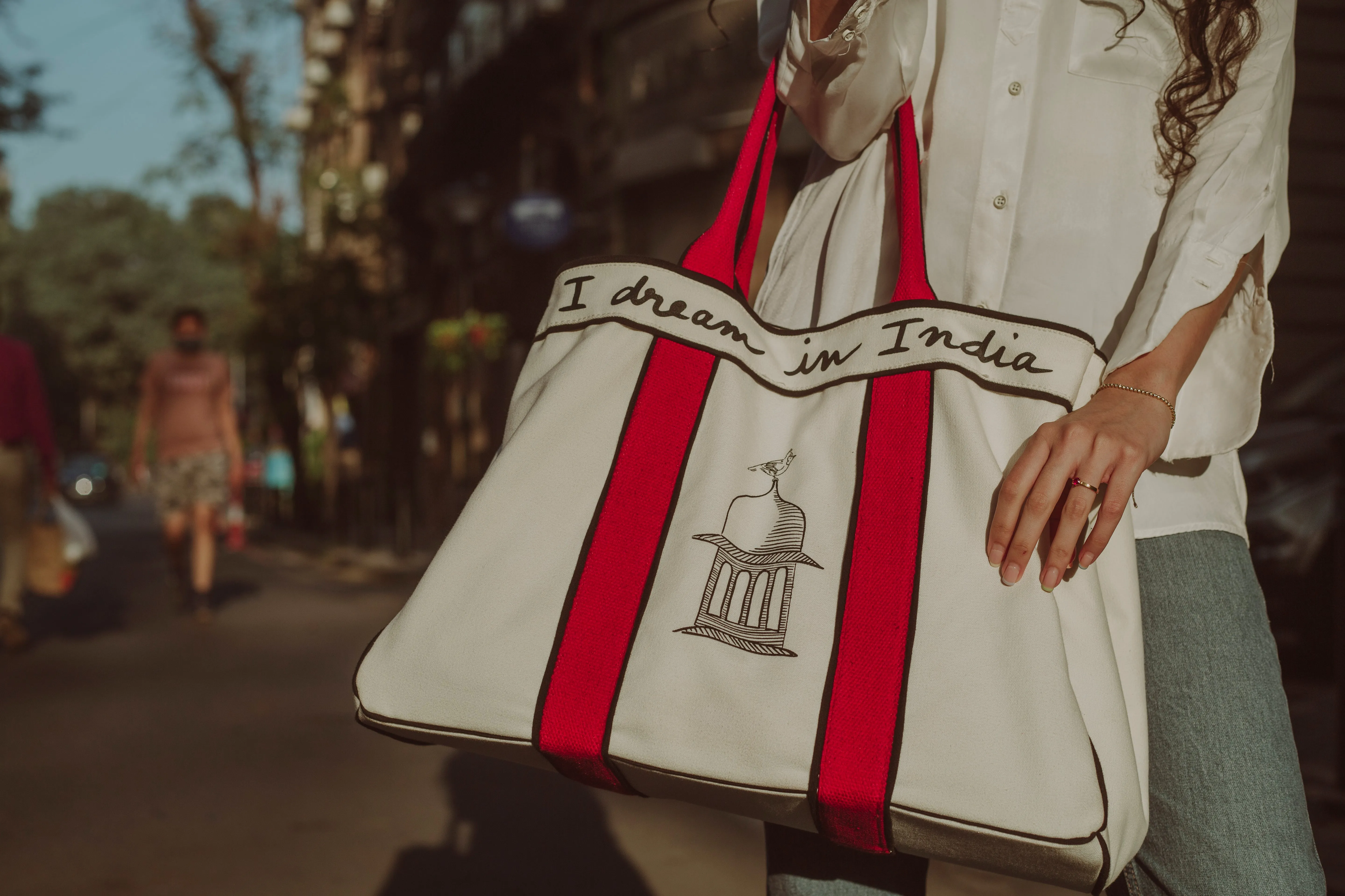 The India Tote Bag Poppy Red