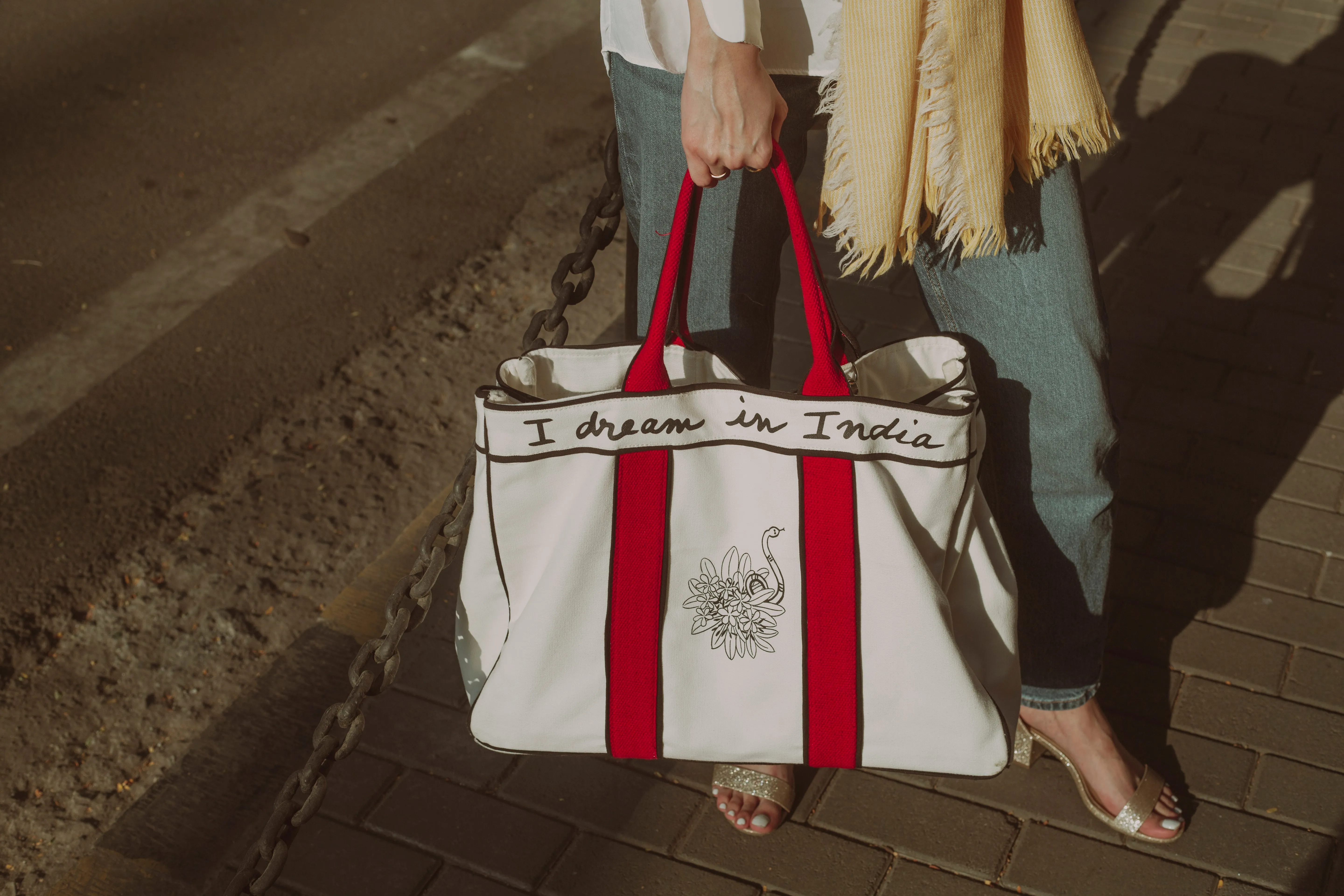 The India Tote Bag Poppy Red