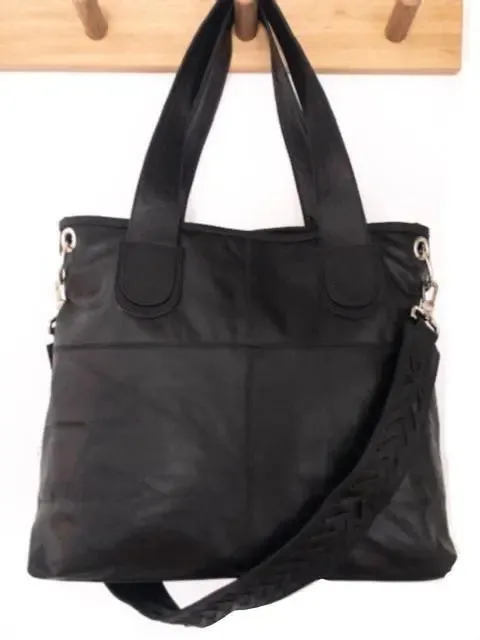 Tracey Leather Bag - Black