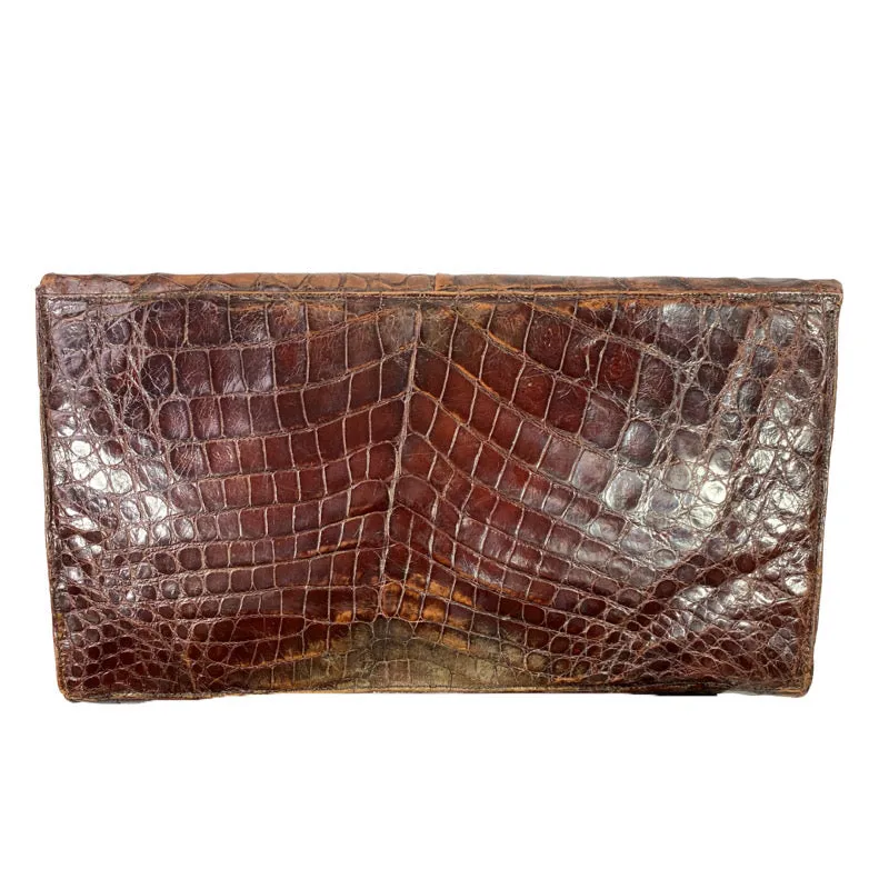 Vintage Alligator Clutch