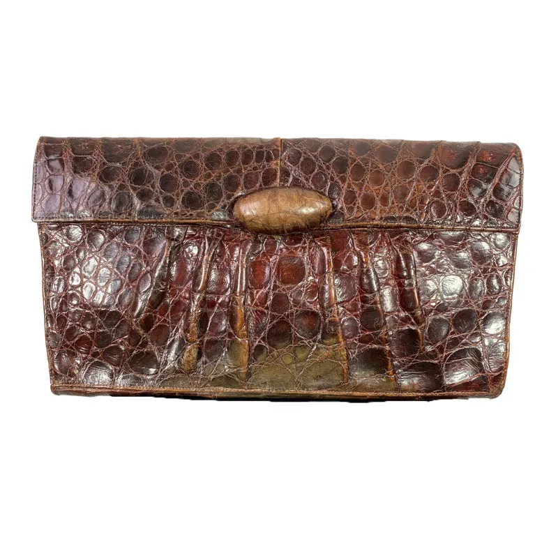 Vintage Alligator Clutch