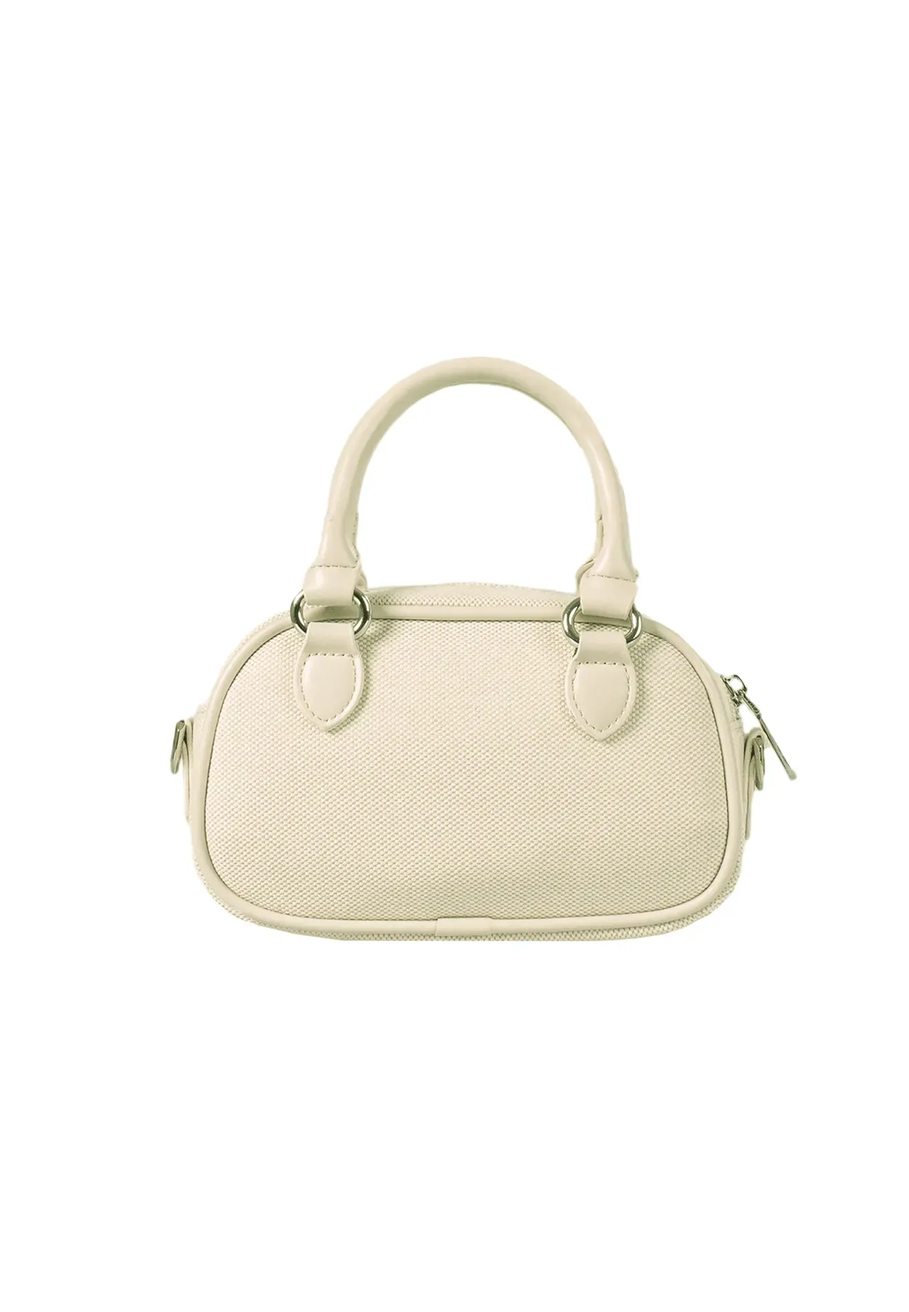 Stylish VOIR CLEO Mini Top Handle Satchel Canvas Bag - Chic and Versatile Handbag for Everyday Use