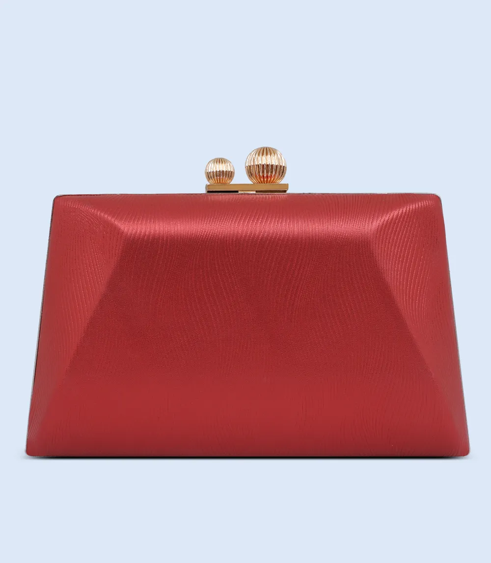 WB2503-RED-Women Snazzy Clutch